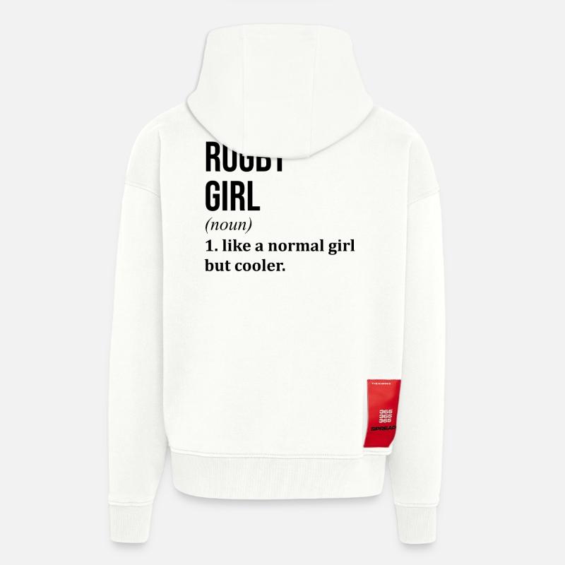 Rugby - Zip Hoodie - made by SPREAD - OFF WHITE