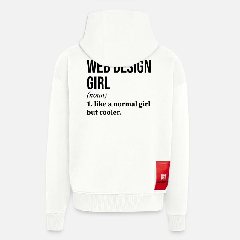 Conception de sites Web - Veste à capuche bio épaisse oversize fabriqué en UE - OFF WHITE