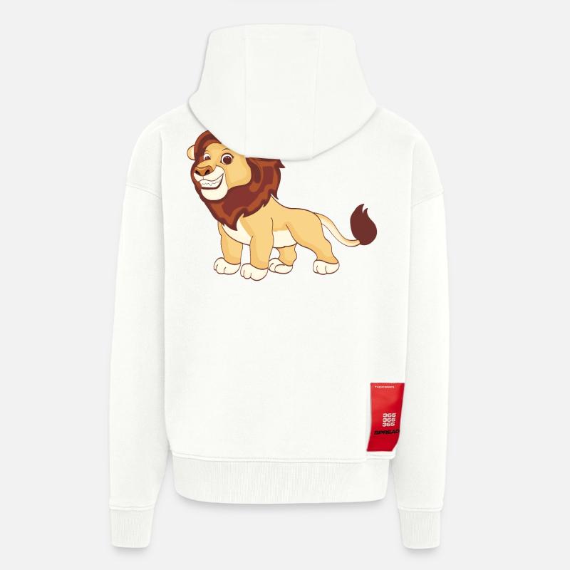 Ein prächtiger Löwe - Zip Hoodie - made by SPREAD - OFF WHITE