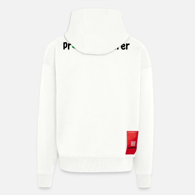 Programmierer Developer Webentwickler Skripting - Zip Hoodie - made by SPREAD - OFF WHITE