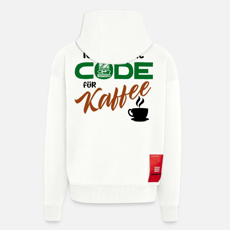 Programmierer Softwareentwickler Developer Code - Zip Hoodie - made by SPREAD - OFF WHITE