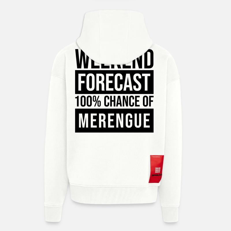Merengue - Veste à capuche bio épaisse oversize fabriqué en UE - OFF WHITE