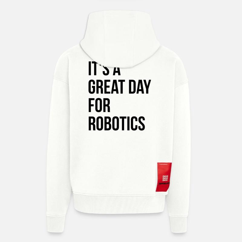 Robotertechnik - Zip Hoodie - made by SPREAD - OFF WHITE