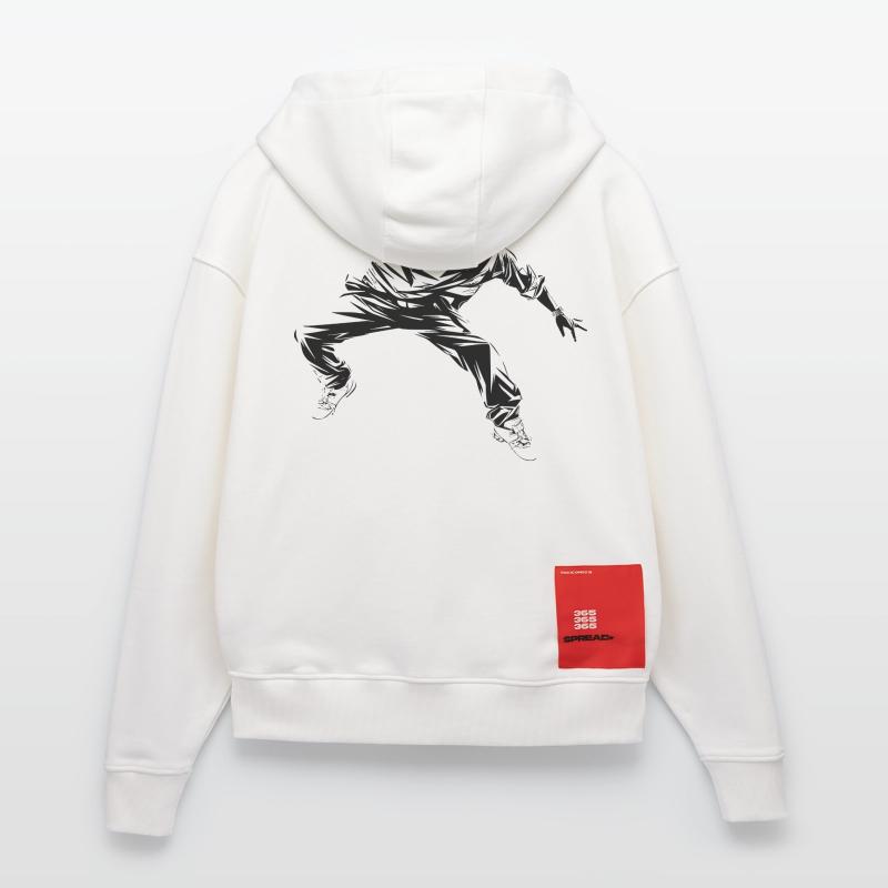 B Boy Graphique Veste à capuche bio épaisse oversize fabriqué en UE