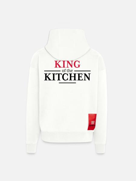 Men's Cooking Apron - Zip Hoodie - made by SPREAD - OFF WHITE