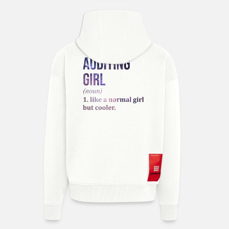 Auditor - Zip Hoodie - made by SPREAD - OFF WHITE