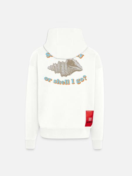 Muschel oder gehen? - Zip Hoodie - made by SPREAD - OFF WHITE