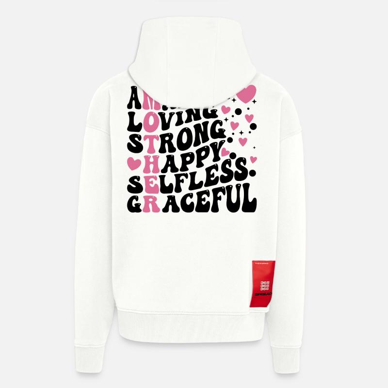 Die beste Mutter aller Zeiten - Zip Hoodie - made by SPREAD - OFF WHITE