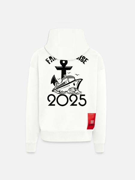 Family cruise 2025 - Zip Hoodie - made by SPREAD - OFF WHITE
