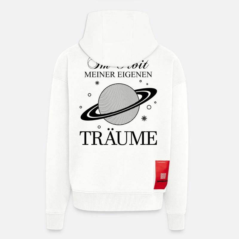Saturn / Der Ringplanet / Planet der Ringe - Zip Hoodie - made by SPREAD - OFF WHITE