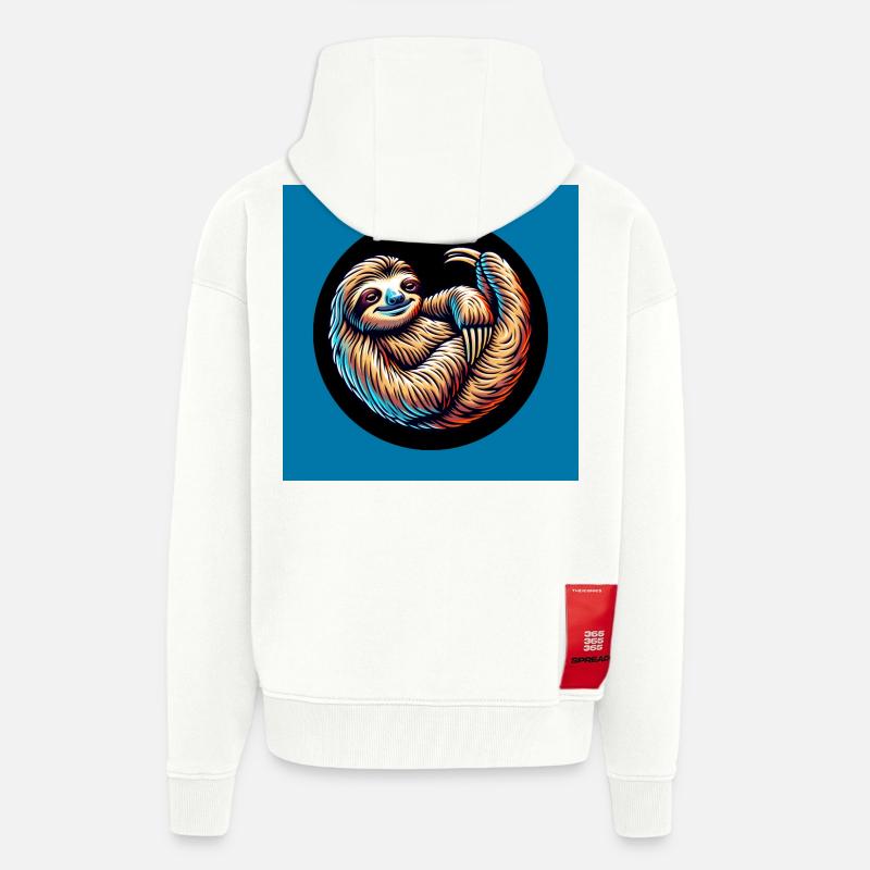 Cool bleiben immer mit der Ruhe - Zip Hoodie - made by SPREAD - OFF WHITE