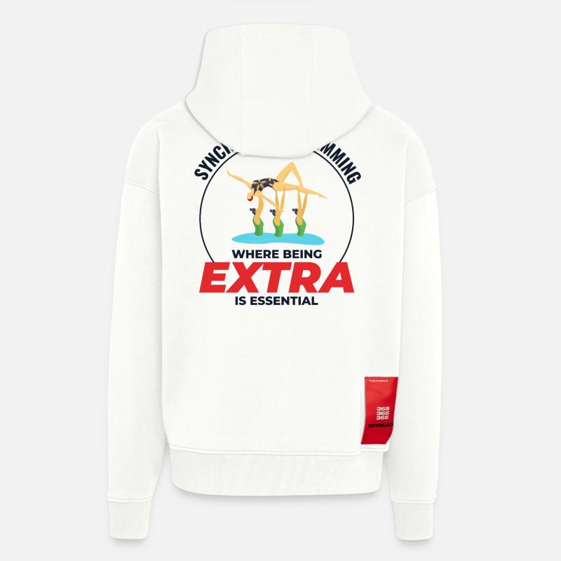 Synchronschwimmen, wo man extra ist - Zip Hoodie - made by SPREAD - OFF WHITE
