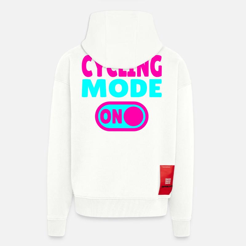 Mode cyclisme activé Cyclisme - Veste à capuche bio épaisse oversize fabriqué en UE - OFF WHITE