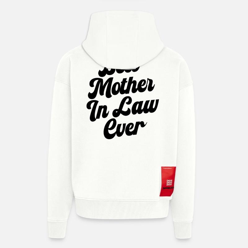 Die beste Schwiegermutter aller Zeiten - Zip Hoodie - made by SPREAD - OFF WHITE