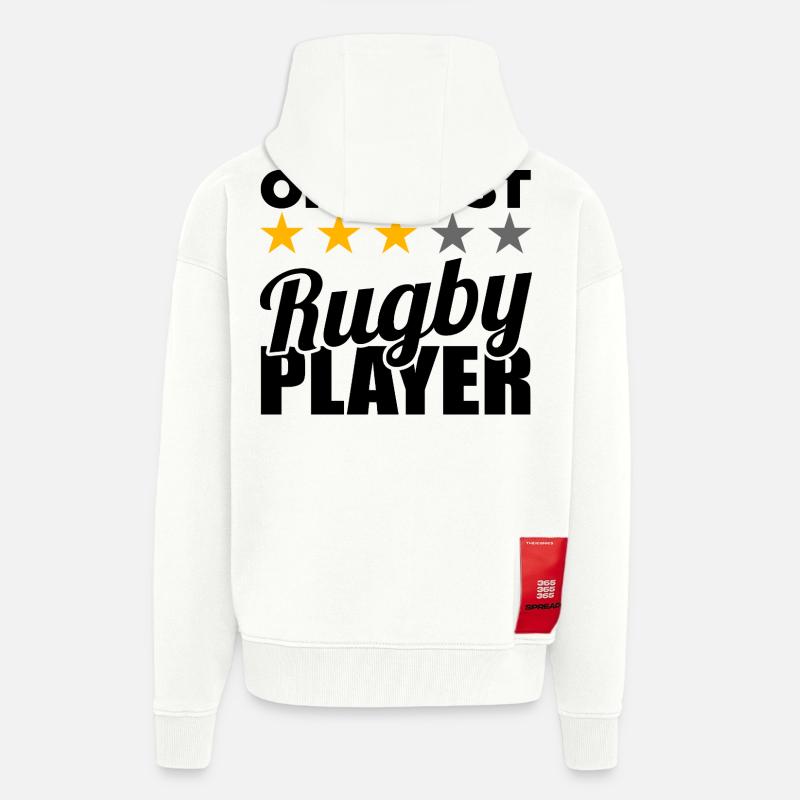 Rugby Player - Zip Hoodie - made by SPREAD - OFF WHITE