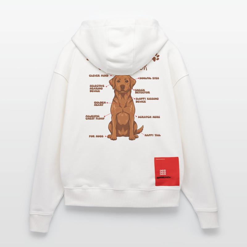 Anatomie eines Fox Red Labradors Zip Hoodie - made by SPREAD