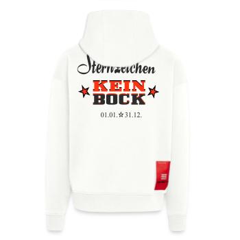 Asterisk Kein Bock Annual Calendar - Zip Hoodie - made by SPREAD - OFF WHITE - Back