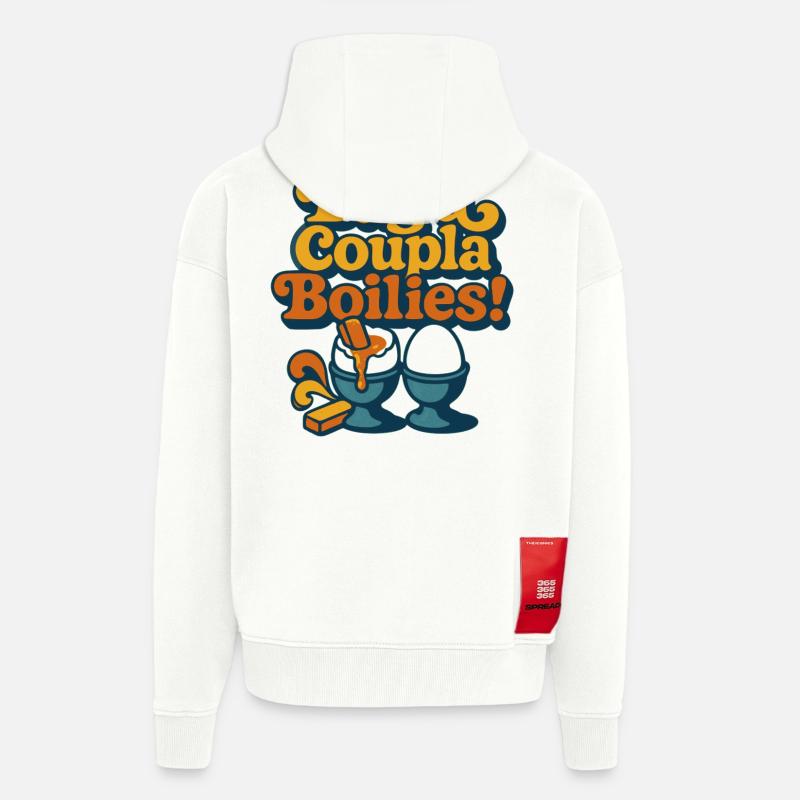 Schnapp dir ein paar Boilies! - Zip Hoodie - made by SPREAD - OFF WHITE