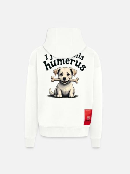 I found this humerus - Zip Hoodie - made by SPREAD - OFF WHITE