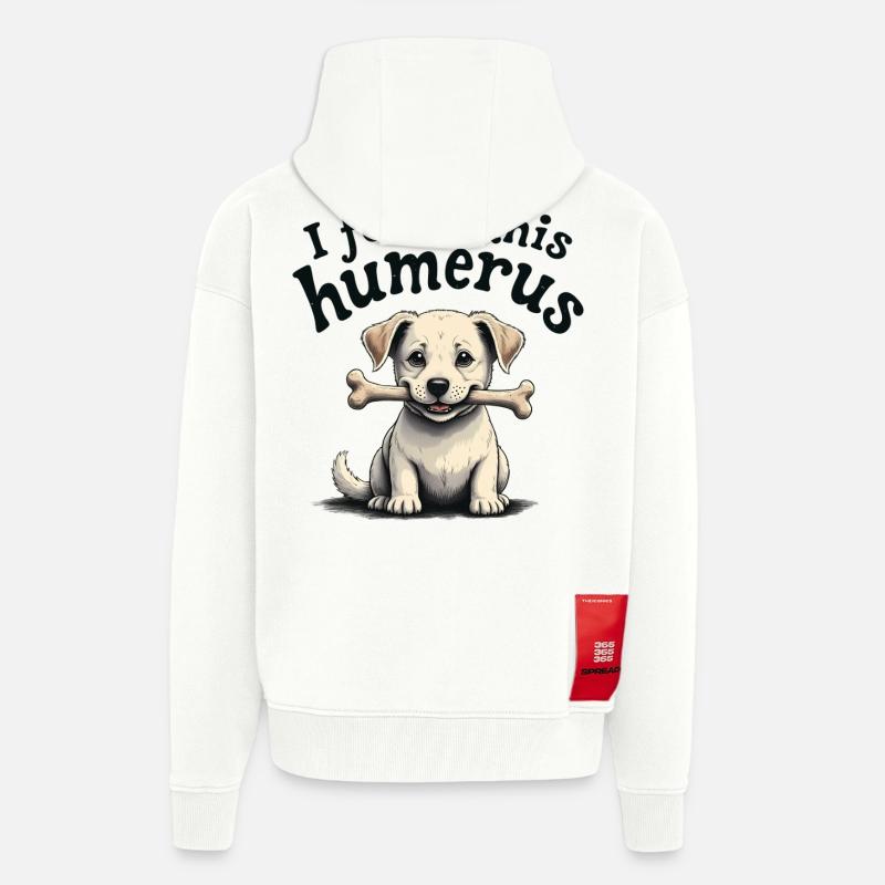 Ich habe diesen Humerus gefunden - Zip Hoodie - made by SPREAD - OFF WHITE