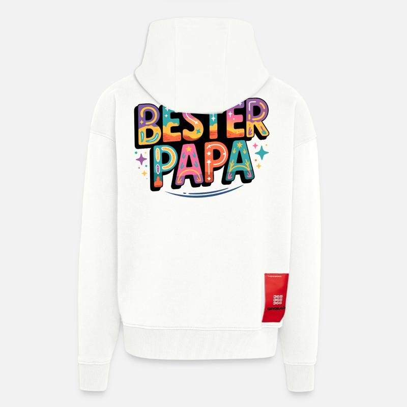 Bester Papa - Zip Hoodie - made by SPREAD - OFF WHITE