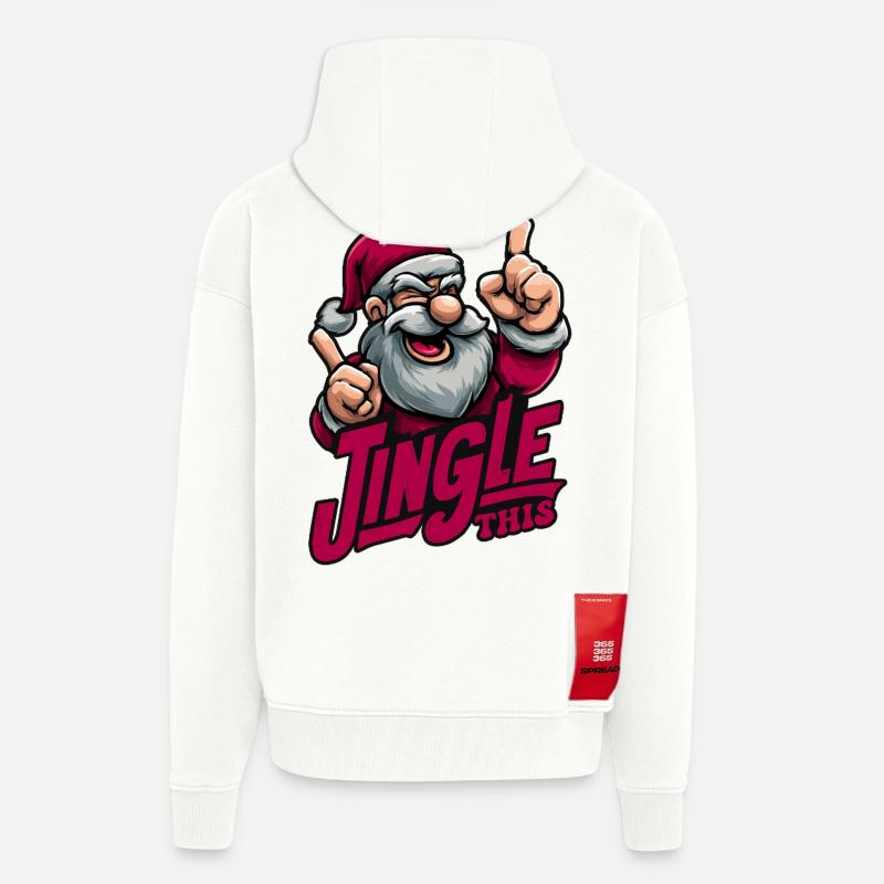 Jingle This - Veste à capuche bio épaisse oversize fabriqué en UE - OFF WHITE