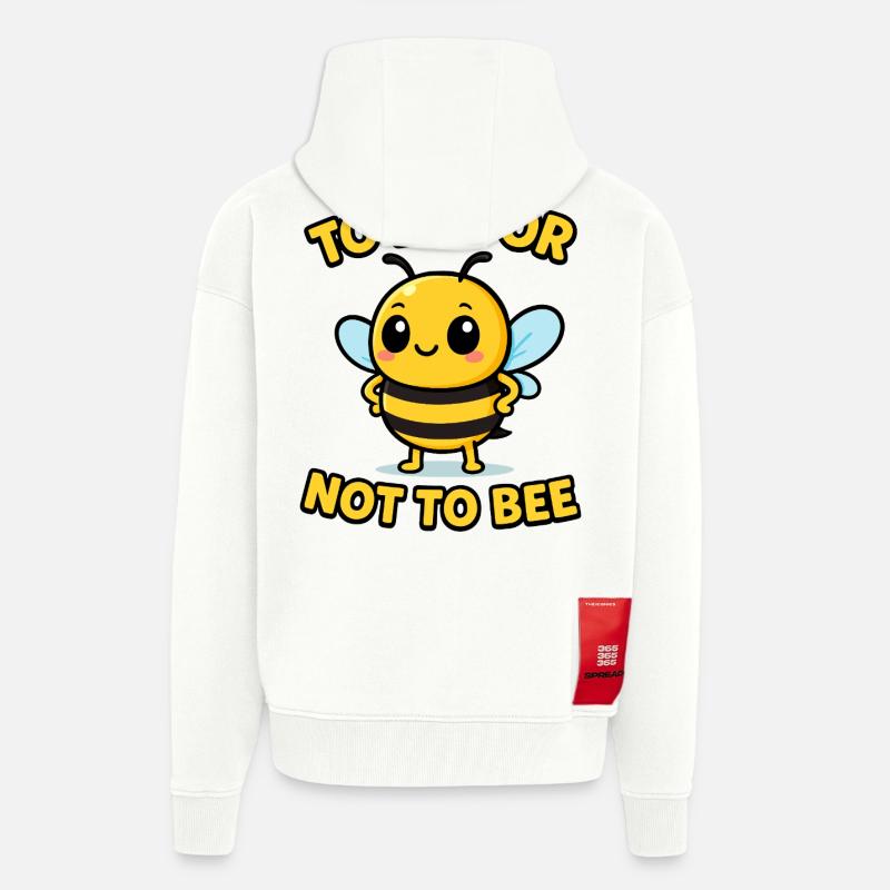 Biene oder nicht Biene - Zip Hoodie - made by SPREAD - OFF WHITE
