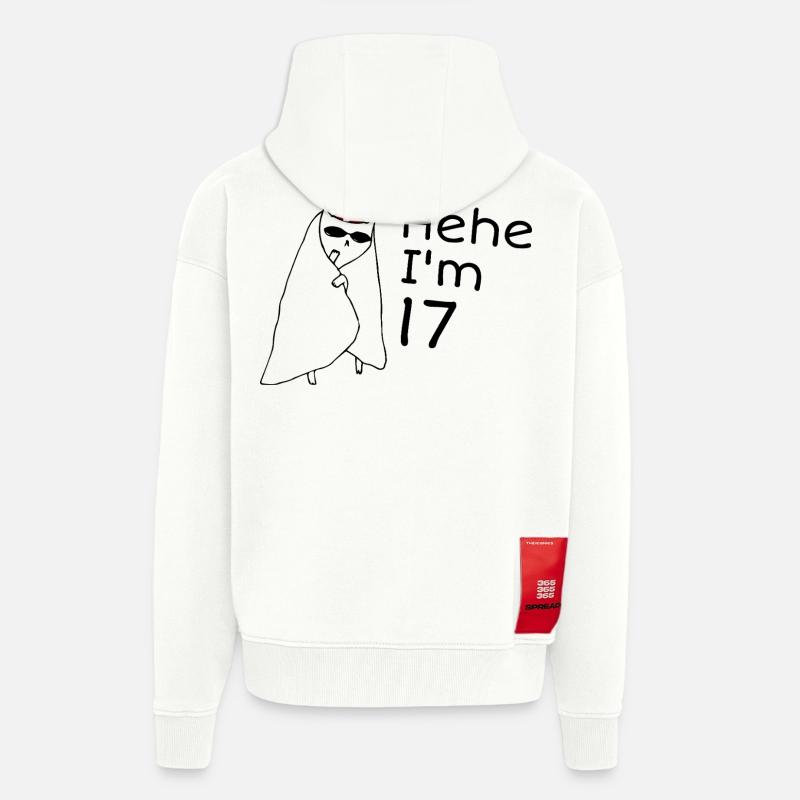 17-jähriges Jubiläum – 17-jähriges Jubiläumsgeschenk - Zip Hoodie - made by SPREAD - OFF WHITE