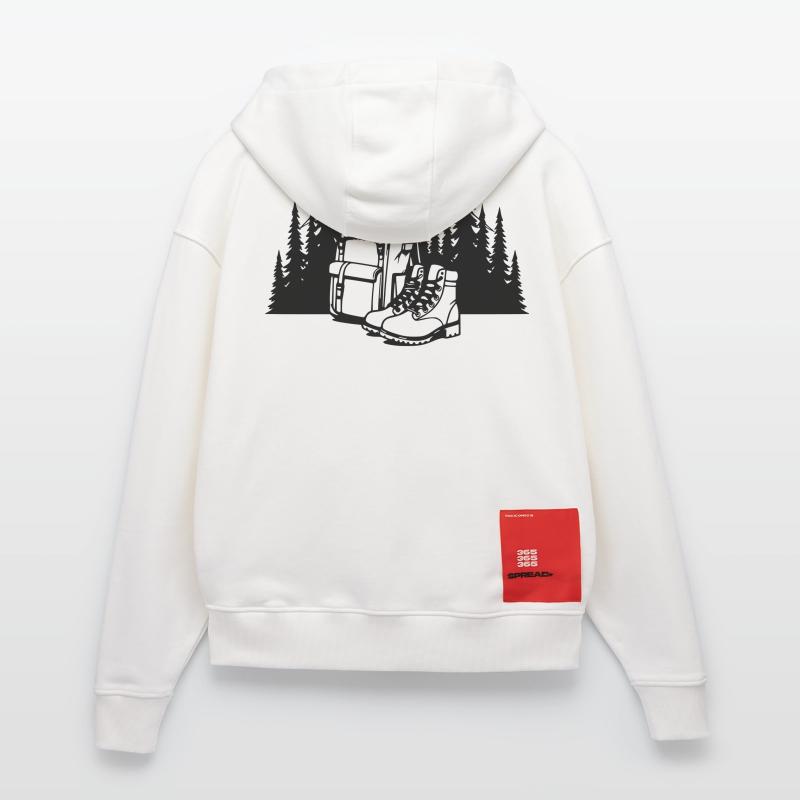 Absolut schwarz, wo alles anfängt Zip Hoodie - made by SPREAD