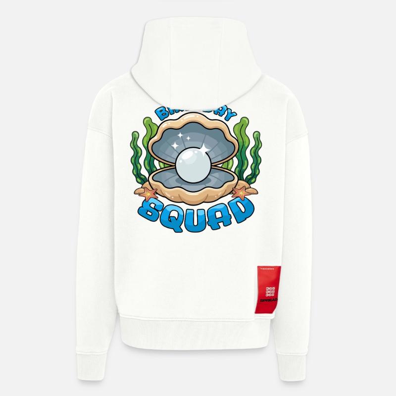 Birthday Squad Beach Summer Cruise Shell - Zip Hoodie - made by SPREAD - OFF WHITE