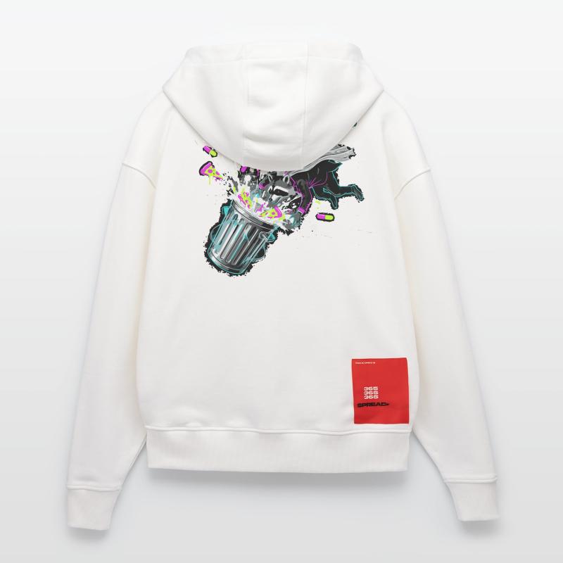 Trashed for Life Waschbär Zip Hoodie - made by SPREAD