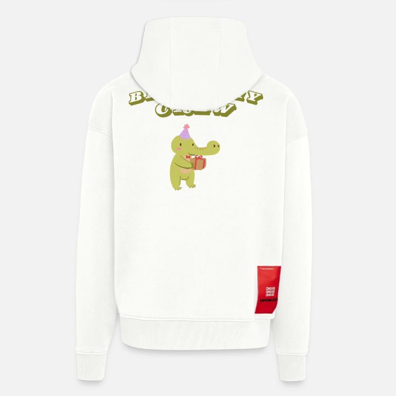 Birthday Crew - Zip Hoodie - made by SPREAD - OFF WHITE