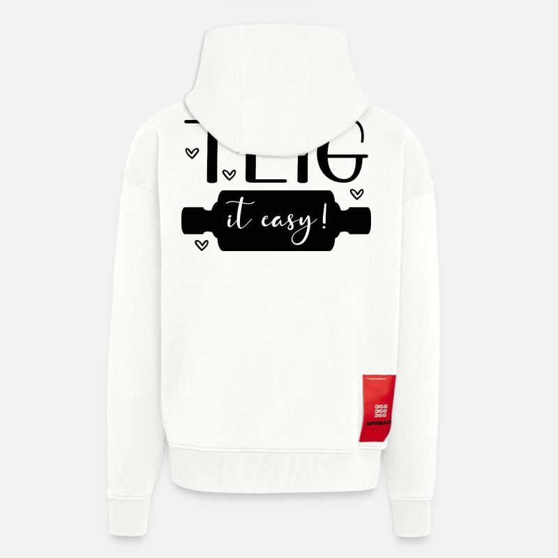 Baking Dough Roll - Zip Hoodie - made by SPREAD - OFF WHITE
