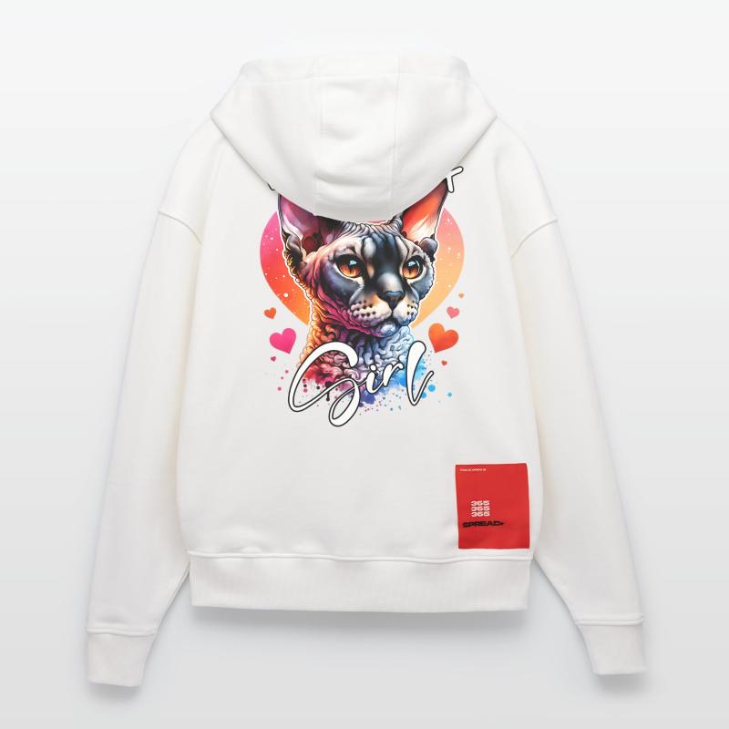 Devon Rex Mädchen Devon Rex Zip Hoodie - made by SPREAD