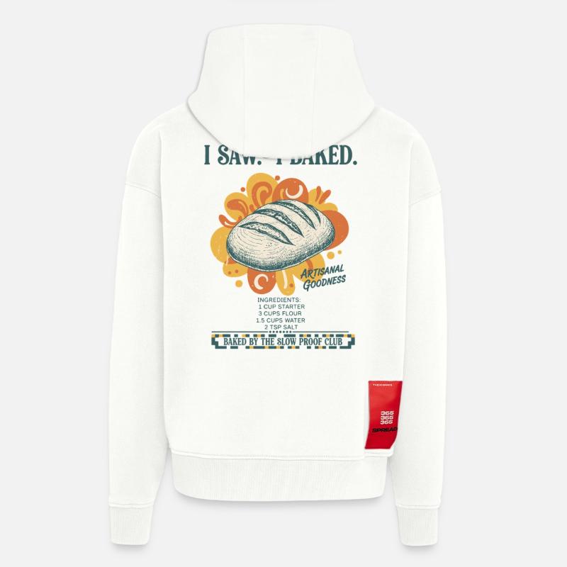 Sauerteigbrot Backbäcker Sauerteigstarter - Zip Hoodie - made by SPREAD - OFF WHITE