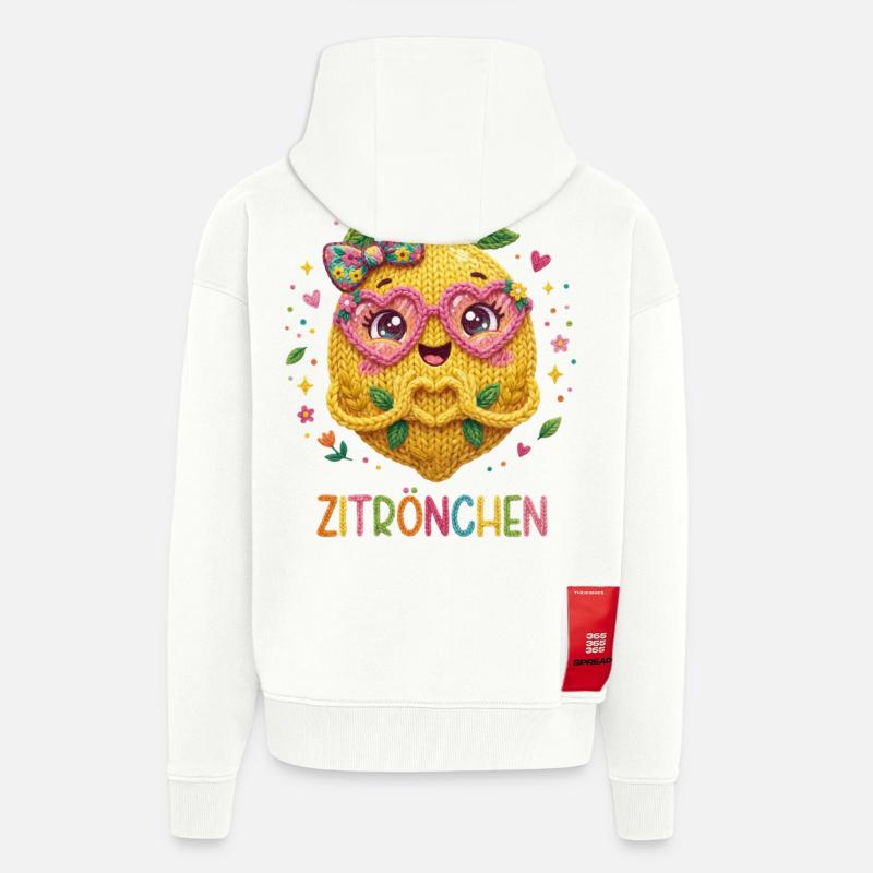 Lemon Lemon Lemon - Zip Hoodie - made by SPREAD - OFF WHITE