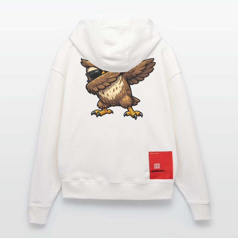 Dabbing Eule Zip Hoodie - made by SPREAD