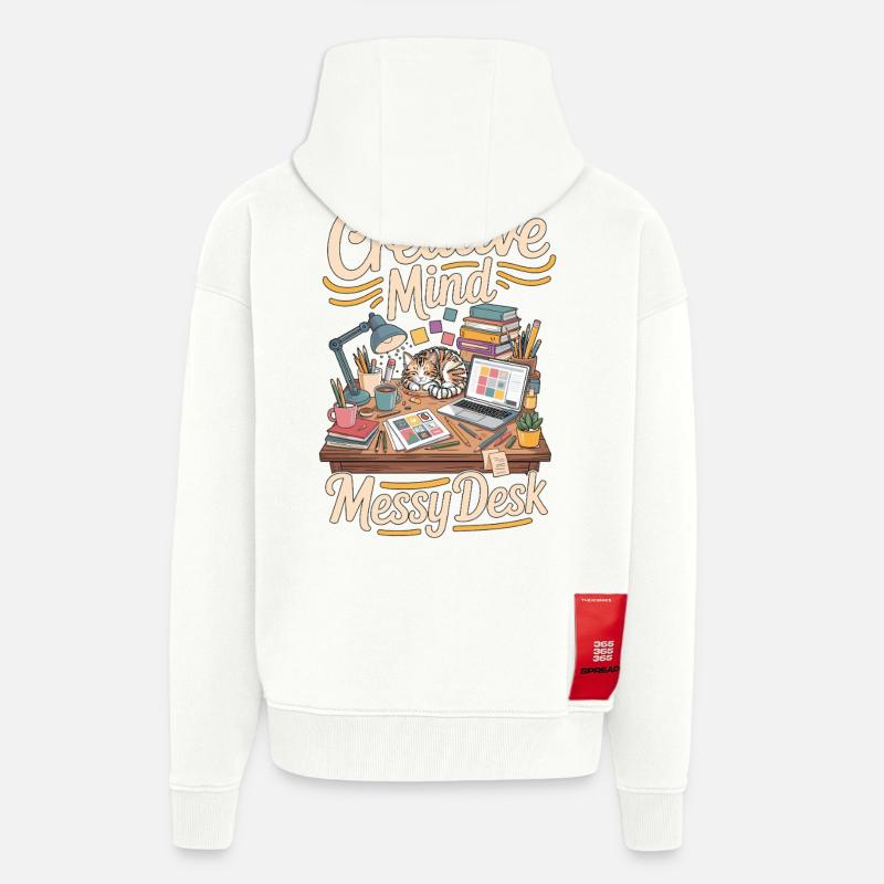 Graphic Designer Creative Mind Visual Designer - Zip Hoodie - made by SPREAD - OFF WHITE