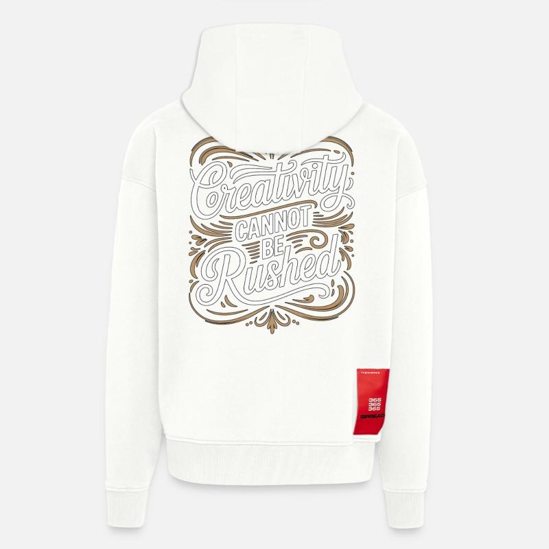 Graphic Designer Creativity Cannot Visual Artist - Zip Hoodie - made by SPREAD - OFF WHITE