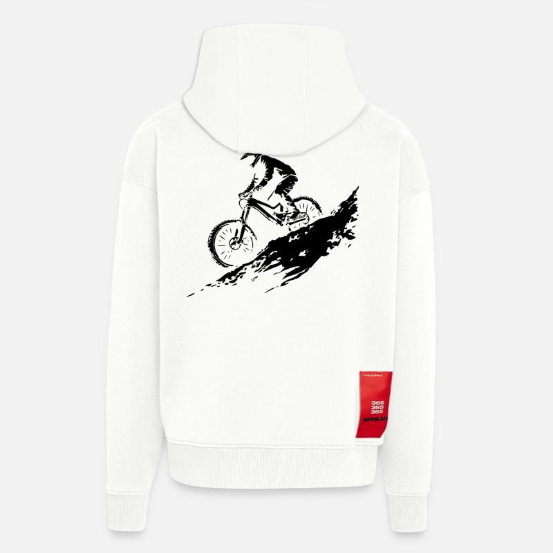 VTT - Veste à capuche bio épaisse oversize fabriqué en UE - OFF WHITE