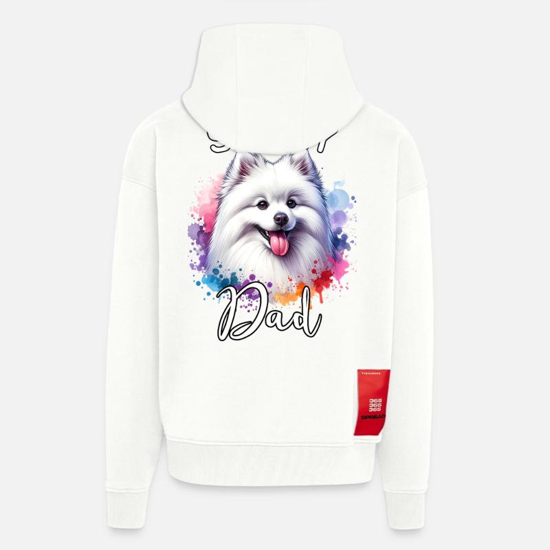 Spitz Papa - Veste à capuche bio épaisse oversize fabriqué en UE - OFF WHITE