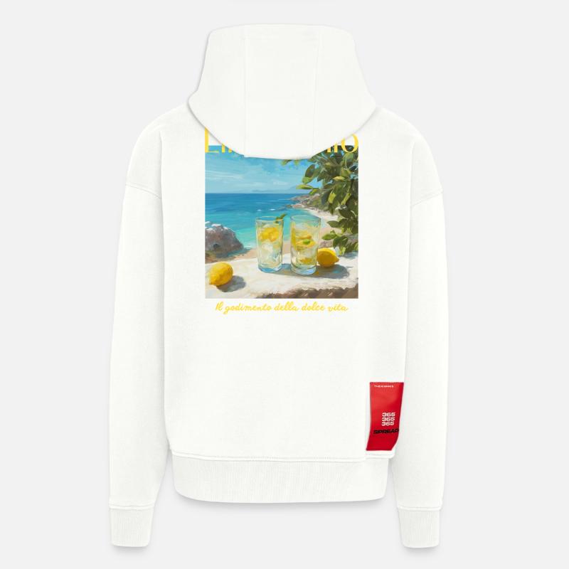 Limonecello am Strand - Zip Hoodie - made by SPREAD - OFF WHITE