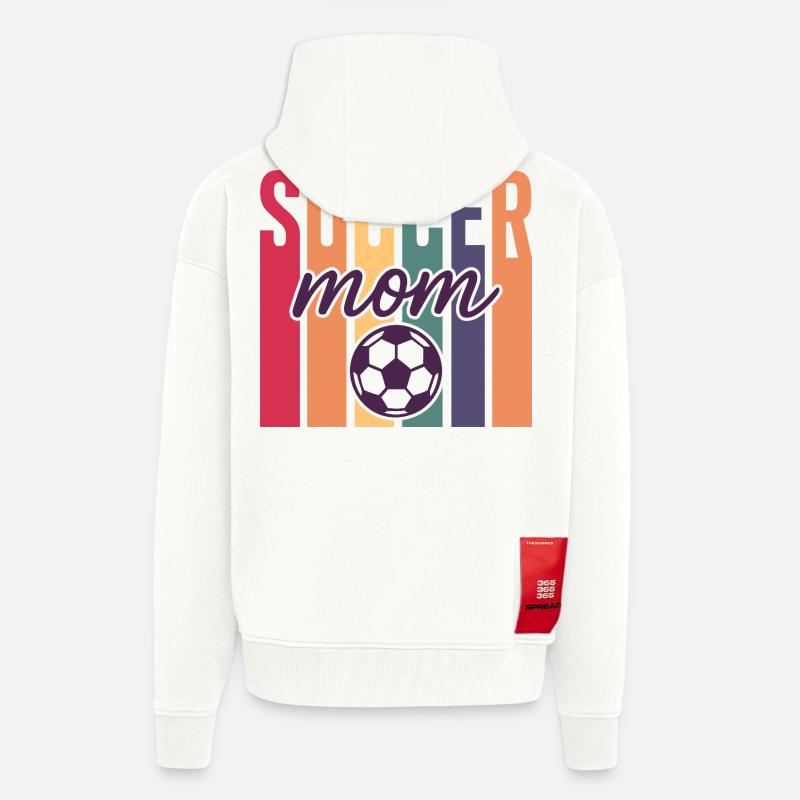 Fußball Mutter - Zip Hoodie - made by SPREAD - OFF WHITE