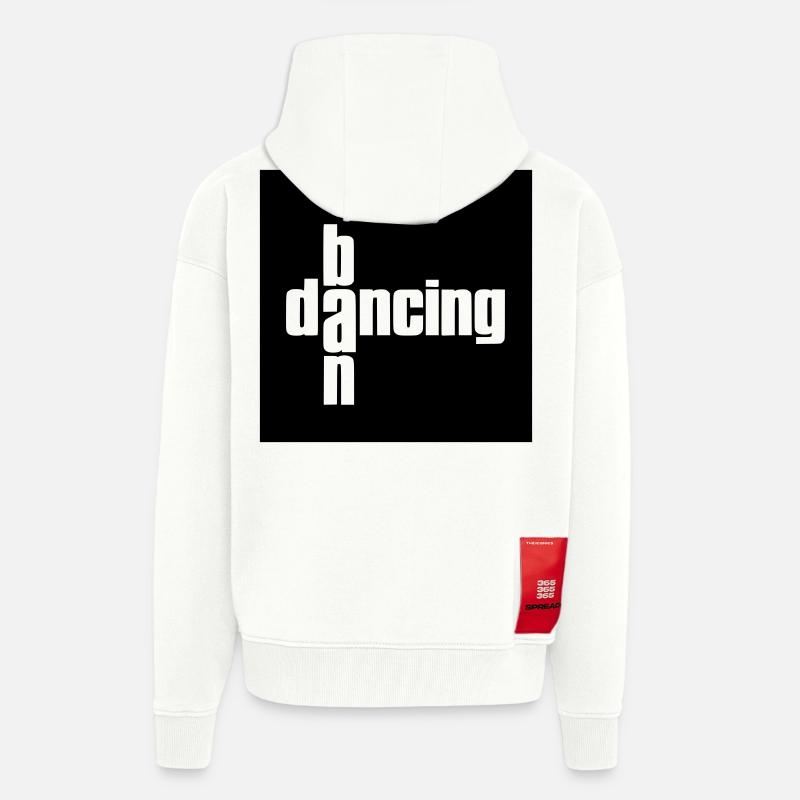 Interdiction des dacing - Veste à capuche bio épaisse oversize fabriqué en UE - OFF WHITE