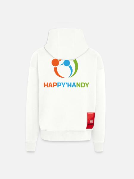 Bunter Kreis gegenseitiger Hilfe - Zip Hoodie - made by SPREAD - OFF WHITE