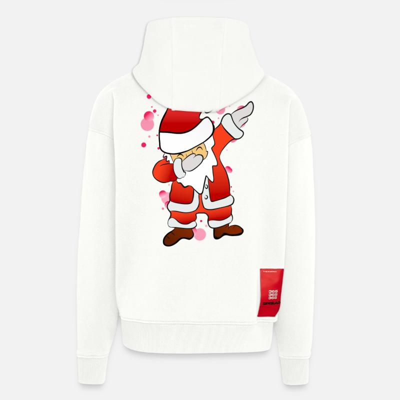 Dabbing Nicholas - Veste à capuche bio épaisse oversize fabriqué en UE - OFF WHITE