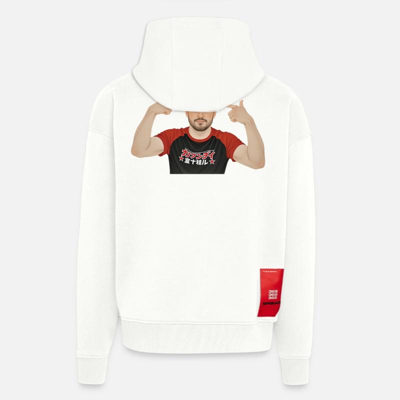 BRAIN PROCESSOR – Geek & Science-Fiction - Zip Hoodie - made by SPREAD - OFF WHITE
