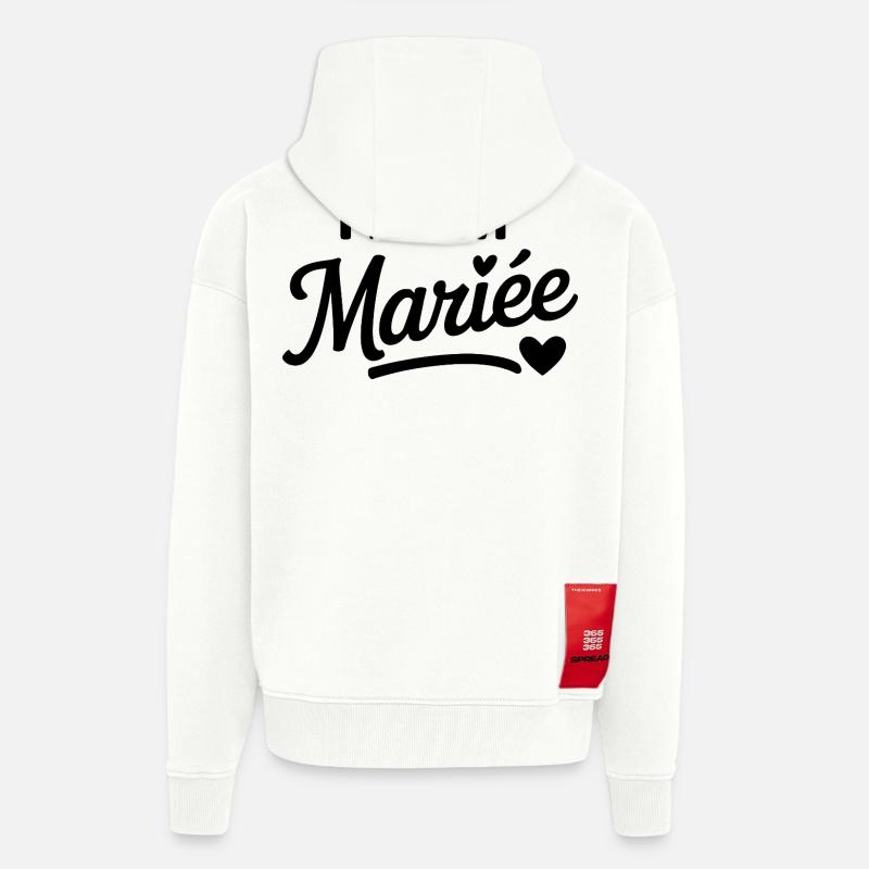 Team Braut gestaltet eleganten Junggesellenabschied - Zip Hoodie - made by SPREAD - OFF WHITE