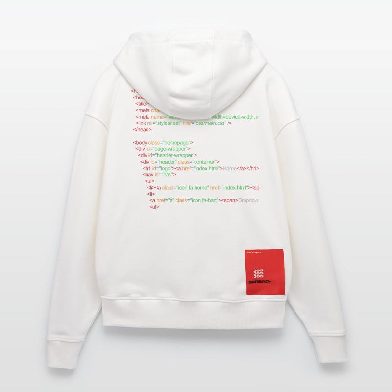 HTML5 code Zip Hoodie - made by SPREAD
