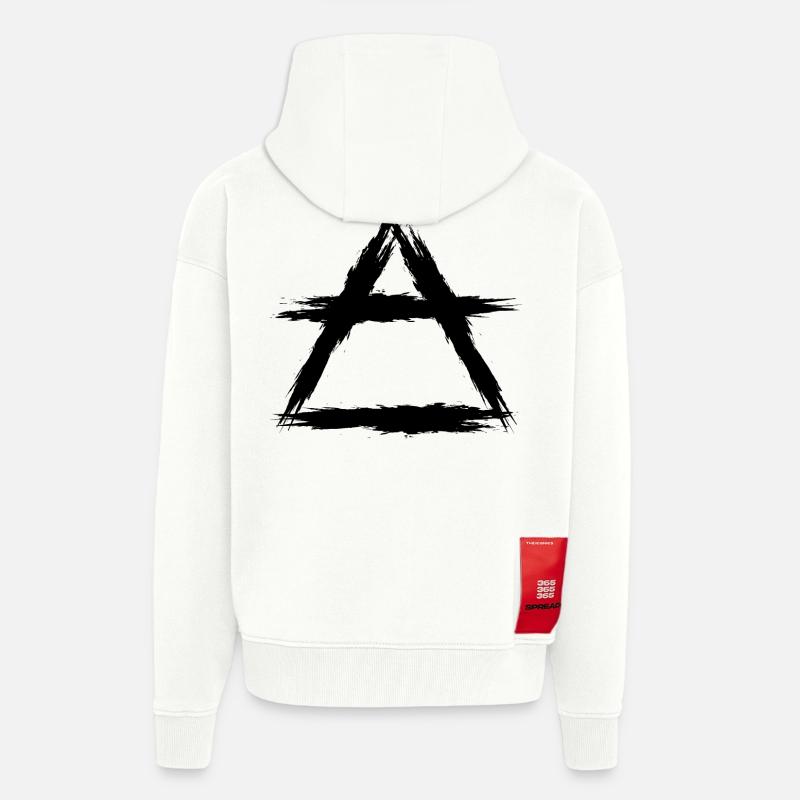 Element Symbol Luft - Zip Hoodie - made by SPREAD - OFF WHITE